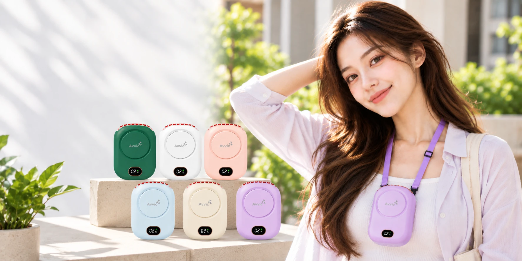 AVVIC DQ203 kipas portabel dengan pilihan warna dan model